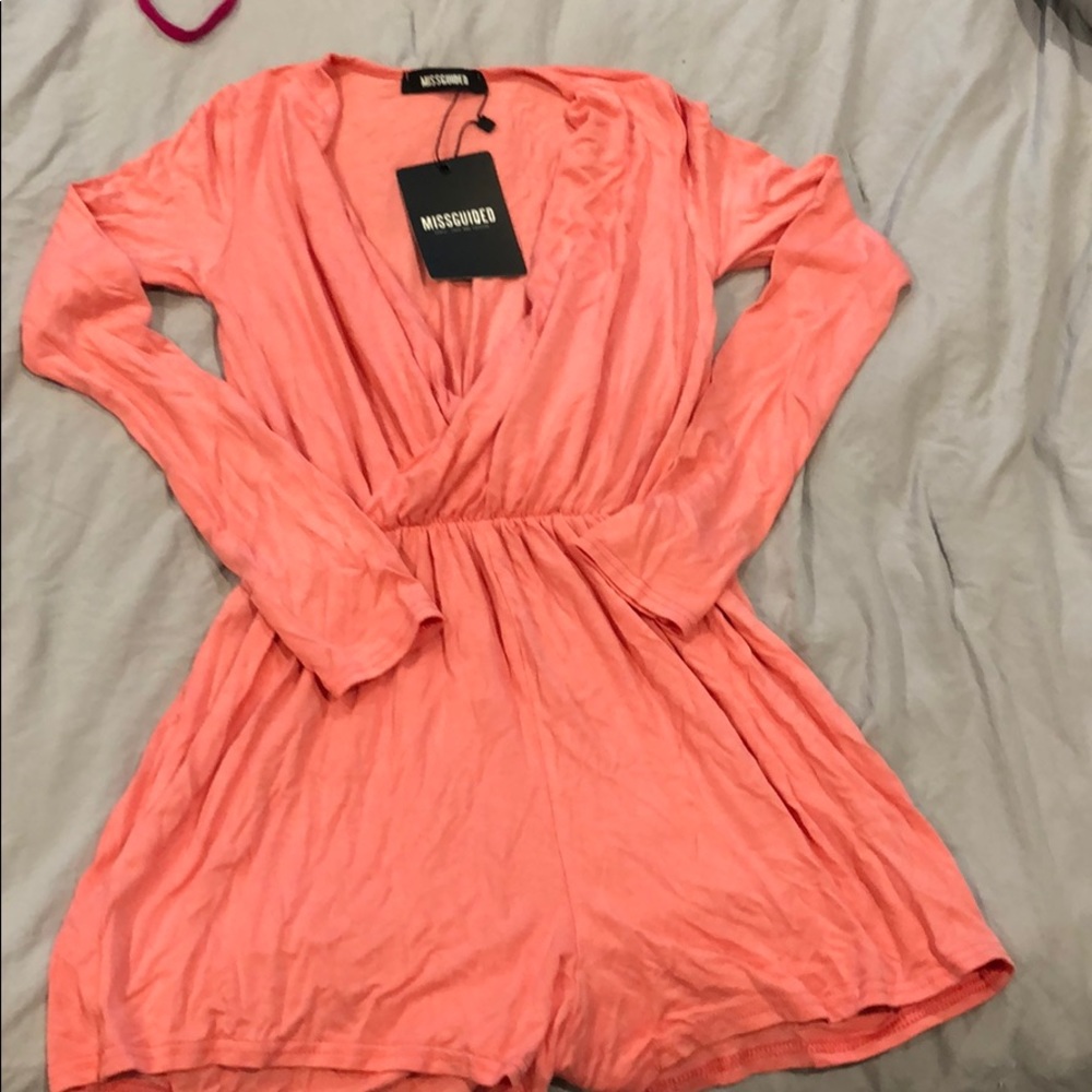 Misguided pink romper